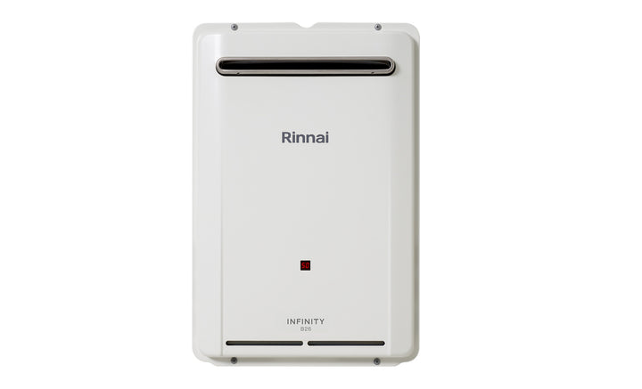 Rinnai Infinity B26 Continuous Flow Gas Hot Water System | 26 L/min | 6 Star | 12-Year Warranty